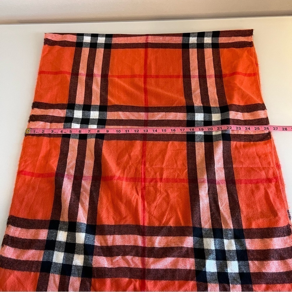 CHERIE BLISS | Orange, black & white new with tag oversized blanket scarf - Picture 7 of 7